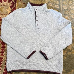 Merona quilted pullover with maroon trim women’s medium